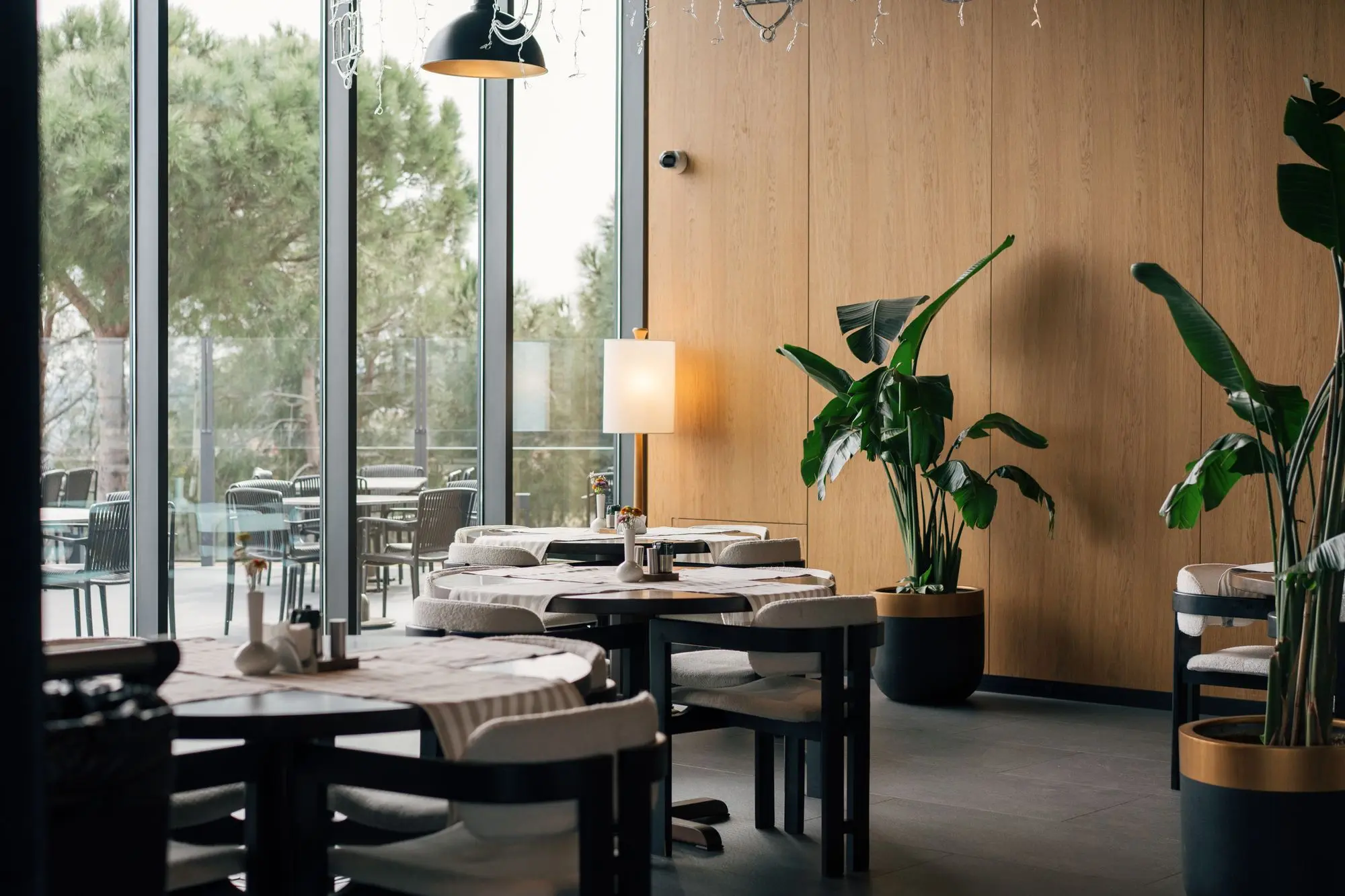 Professioneel ingericht restaurant